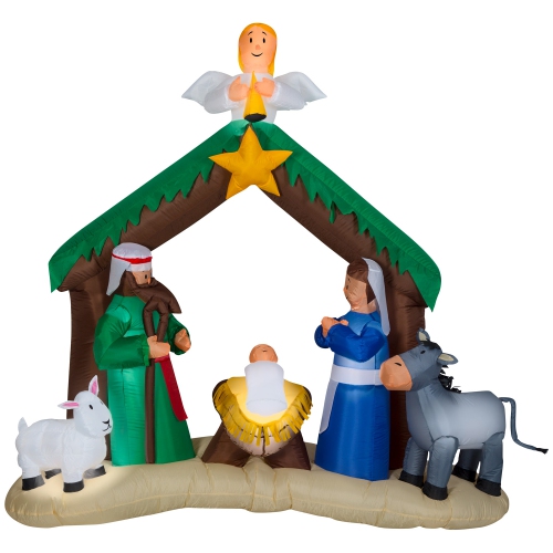 GEMMY INDUSTRIES Airblown® Inflatable Christmas-Nativity Scene-LG 78" x 83"