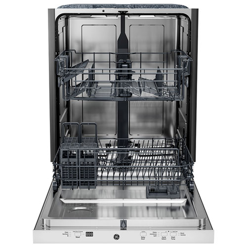GE 24" 50dB Built-In Dishwasher with Stainless Steel Tub - White