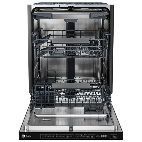 GE Profile 24" 42dB Built-In Dishwasher with Stainless Steel Tub (PBT700SSVFS) - Stainless Steel