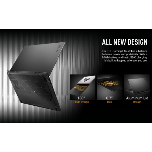 ASUS TUF Gaming F16 Gaming Laptop (16” 165Hz Full HD Display / Intel® Core i7-14650HX / NVIDIA GeForce RTX 5050 / 16GB DDR5 RAM / 1TB SSD / Windows