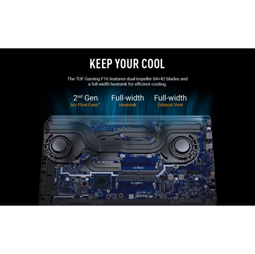 ASUS TUF Gaming F16 Gaming Laptop (16” 165Hz Full HD Display / Intel® Core i7-14650HX / NVIDIA GeForce RTX 5050 / 16GB DDR5 RAM / 1TB SSD / Windows