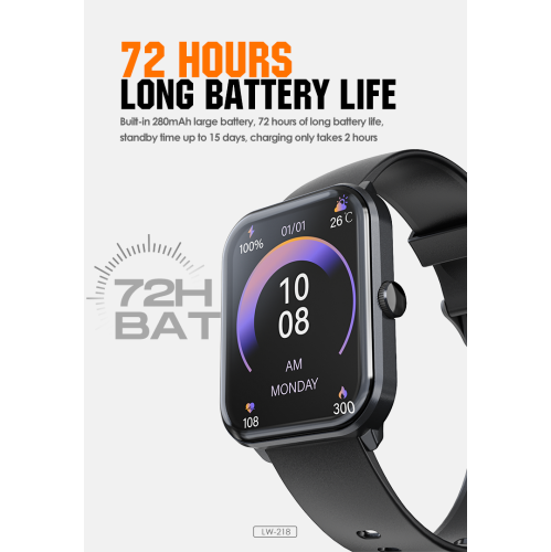 LENYES LW-218 Salaam Smartwatch | 2.01″ 3D Curved Display • BT 5.2 + 3.0 Calling • Prayer Suite • IP68 Waterproof • 15-Day Standby