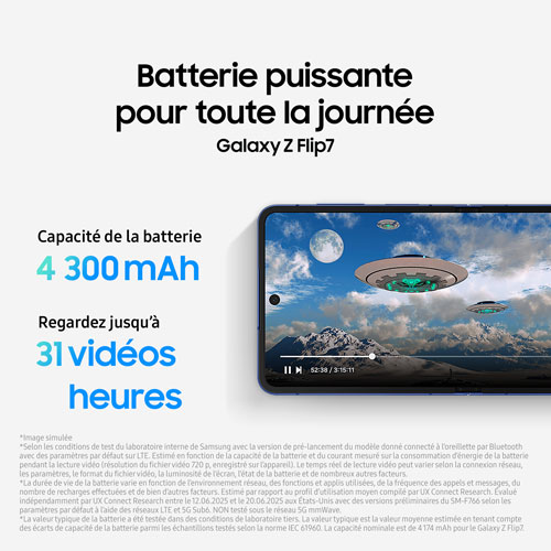 Galaxy Z Flip7 5G de 256 Go de Samsung - Rouge corail - Déverrouillé