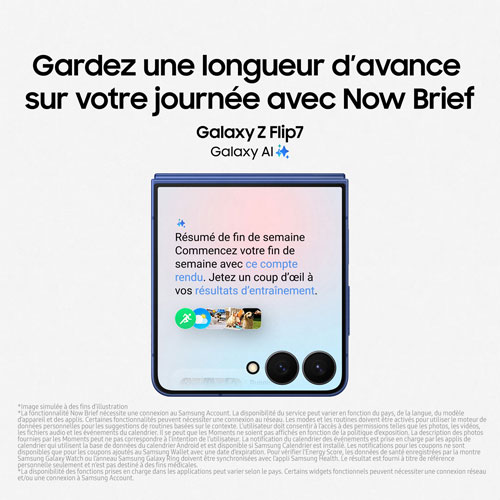 Galaxy Z Flip7 5G de 256 Go de Samsung - Rouge corail - Déverrouillé