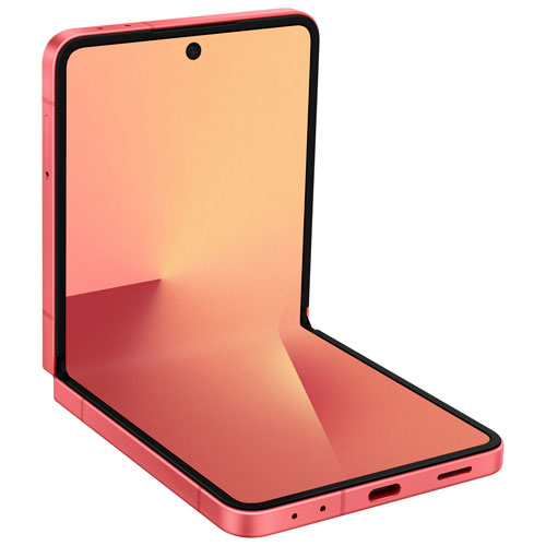 Galaxy Z Flip7 5G de 256 Go de Samsung - Rouge corail - Déverrouillé