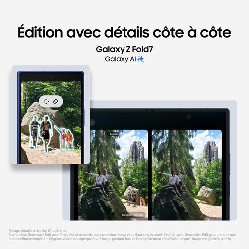 Galaxy Z Fold7 5G de 512 Go de Samsung - Ombre bleue - Déverrouillé