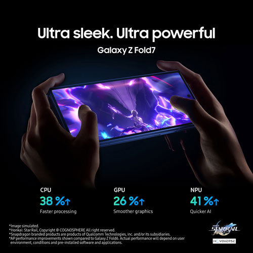 Galaxy Z Fold7 5G de 512 Go de Samsung - Ombre bleue - Déverrouillé