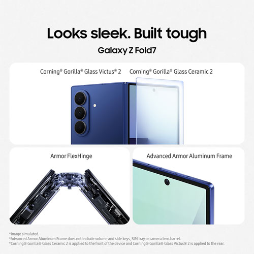 Galaxy Z Fold7 5G de 512 Go de Samsung - Ombre bleue - Déverrouillé