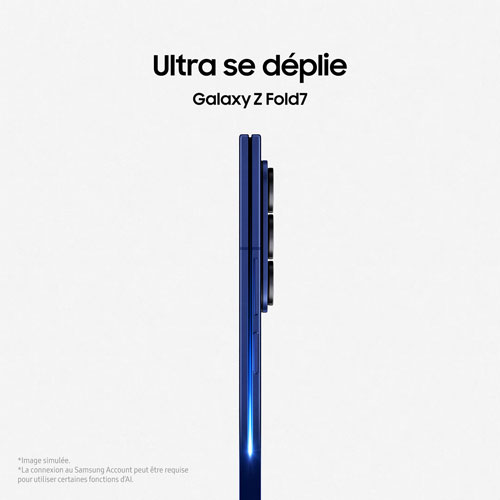 Galaxy Z Fold7 5G de 512 Go de Samsung - Ombre bleue - Déverrouillé