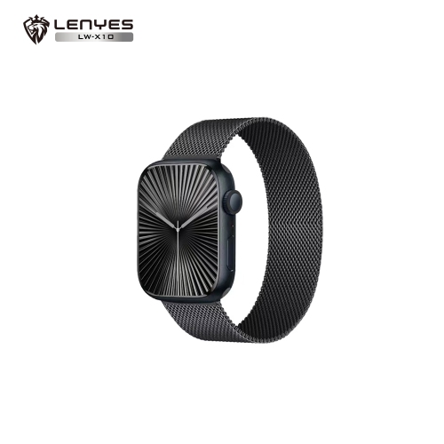 LENYES  Smartwatch S10 | 2.04″ Amoled • Bt 5.0 Calls • Smart Island Alerts • Gesture Control • 7-10 Day Battery • Ip67 Waterproof