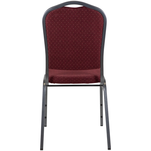 Crown Back Stackable Banquet Chairs - Red - Set of 2