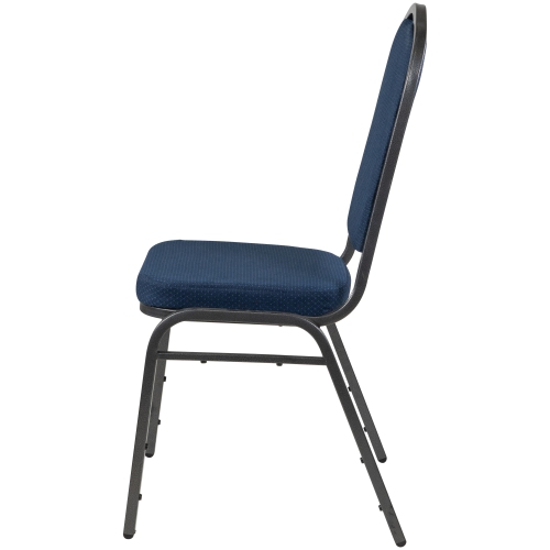 Crown Back Stackable Banquet Chairs - Blue - Set of 2