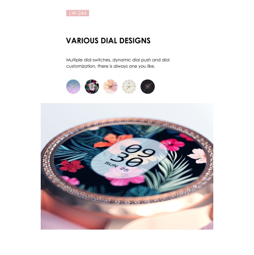 LENYES 1.2″ Round Women’s Smartwatch |Hi-Res Display · BT 5.2 Calling · IP67 Waterproof · 140 mAh