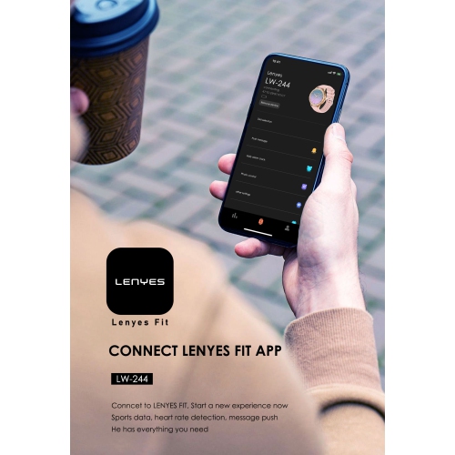 LENYES 1.2″ Round Women’s Smartwatch |Hi-Res Display · BT 5.2 Calling · IP67 Waterproof · 140 mAh