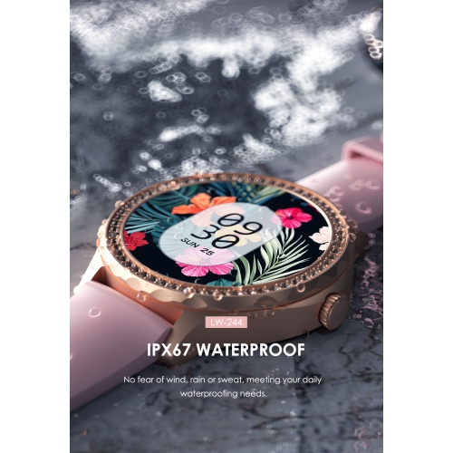 LENYES 1.2″ Round Women’s Smartwatch |Hi-Res Display · BT 5.2 Calling · IP67 Waterproof · 140 mAh