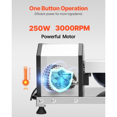 VEVOR 3000RPM Food Processor & Vegetable Chopper, Food-Grade Stainless Steel Chopper with S-Curve Blade, Multifunctional for Chopping Vegetables,