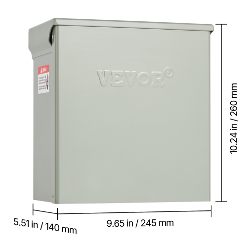 VEVOR 20 30 50 Amp Temporary Power Outlet Panel, RV EV Electrical Outlet Panel, with NEMA 50 Amp NEMA 30 Amp GFCI 20 Amp Receptacle Installed,