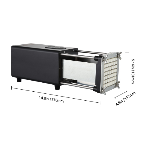 VEVOR Electric French Fry Cutter, Potato Slicer with 1/2-Inch and 3/8-Inch Stainless Steel Blades, Potato Cutter Chopper w/ Anti-slip Feet, Great for