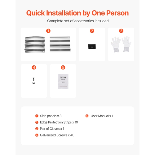 VEVOR 4 x 2 x 1 ft Metal Raised Garden Bed, Outdoor Galvanized Planter Box, with Open Bottom, Large Oval Planter Raised Bed for Gardening Vegetables,