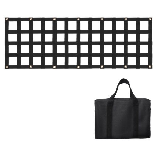 VEVOR 54 in x 18 in Tailgate Net, Heavy Duty Cargo Net for Truck Bed with 4 Adjustable Telescopic Straps, Extendable & Durable, Flexible Adjustment,