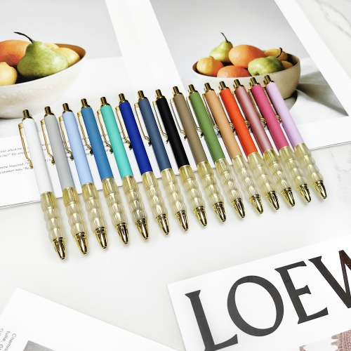 15 Pcs Ballpoint Pens Black Ink Medium Point with Super Soft Grip Retractable Ball Point Pen 1.0mm Office Decor School Supplies