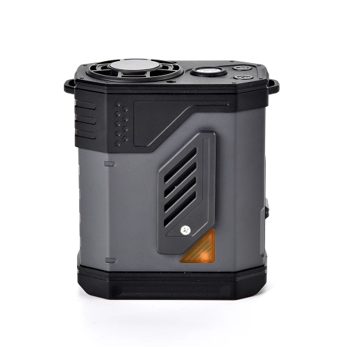 Waist hanging fan high speed 100 gears mobile power outdoor lighter-powerful neck hanging fan portable waist hanging fan-with ignition device