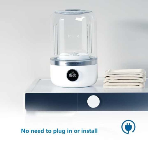 Tasse à lessive intelligente Machine à laver Mini laveuse Installation gratuite Bas Sous-vêtements Machine tout-en-un Petite tasse à lessive