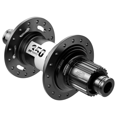 DT SWISS : 350 DEG REAR HUB : BLACK : 32H CLASSIC CENTER LOCK
