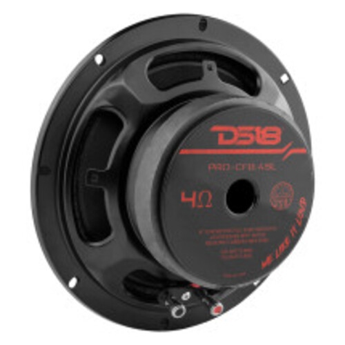 DS18 PRO-CF8.4SL 8" 275W RMS Shallow Carbon Fiber Water Resistant Mid-Bass Loudspeaker - 4 Ohm
