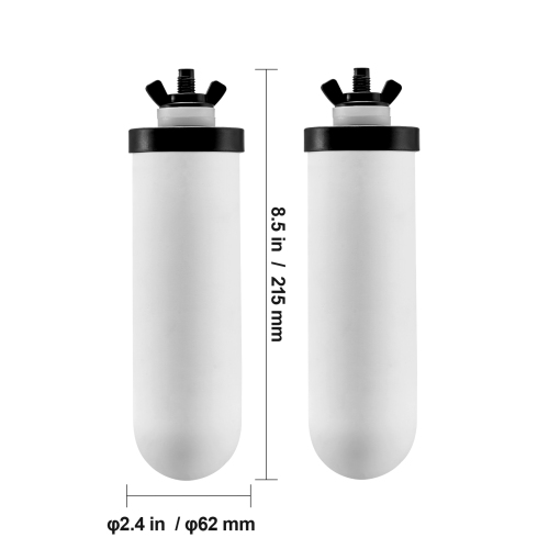 VEVOR 2 Packs Water Filters Replacement, Purification Elements, Ceramic Replacement Filters, Easy to Replace Water, Gravity Water Filter System,