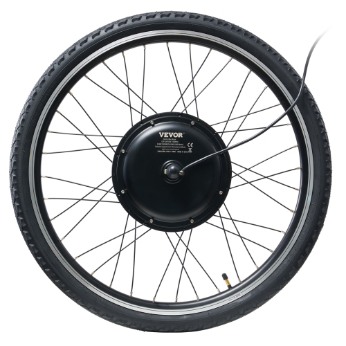 VEVOR 1000W Electric Bike Conversion Kit, 48V 420rpm 26" Front Wheel E-Bike Hub Motor Kit with Upgraded Speed Controller, Throttle Grip Kit, LCD