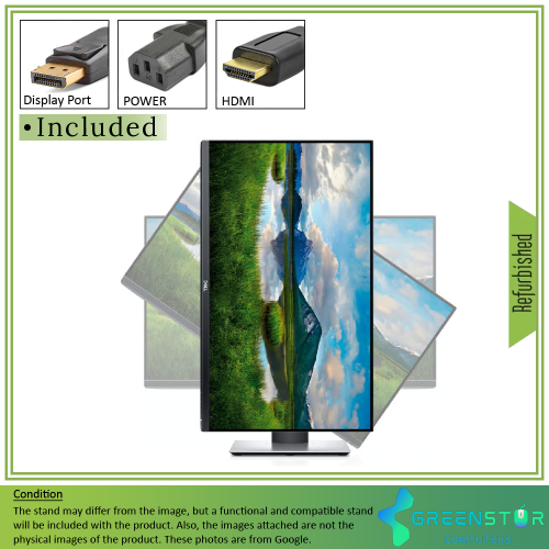 Refurbished(Good) - Dell P2421D 23.8" Widescreen 2560x1440 2K LED Backlight IPS Monitor