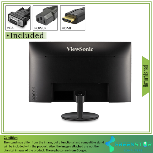 Refurbished(Good) - ViewSonic VA2459-SMH 24" Widescreen 1920x1080 Full HD IPS LED Monitor