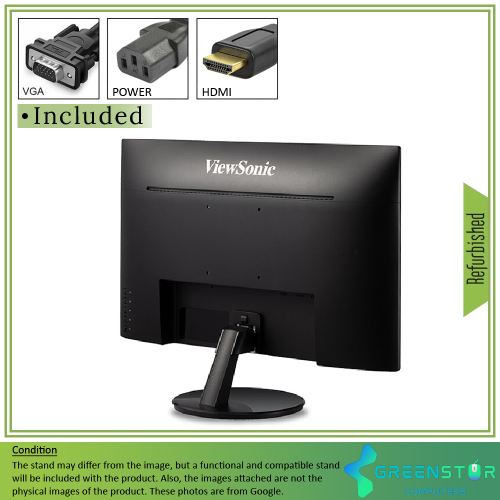 Refurbished(Good) - ViewSonic VA2459-SMH 24" Widescreen 1920x1080 Full HD IPS LED Monitor