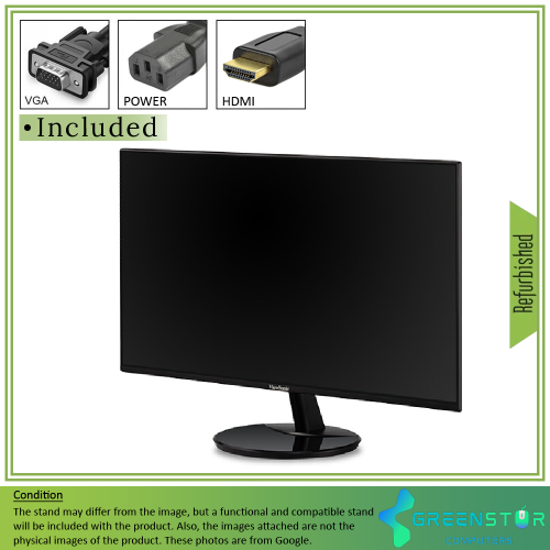 Refurbished(Good) - ViewSonic VA2459-SMH 24" Widescreen 1920x1080 Full HD IPS LED Monitor