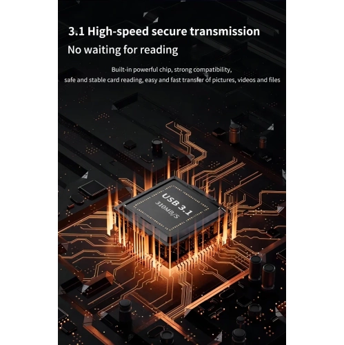 DK10 high-speed SD card reader Type-C interface SD/TF/SIM card portable box card reader flash card box SD card TF card storage box, suitable for