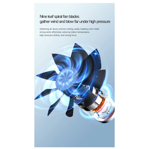 Cooling fan household small air conditioner, fan cooling spray humidification electric desktop fan mobile cooling fan portable, ultra-quiet design