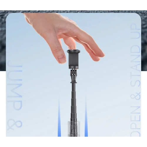 Jumping pole TT01 mobile phone selfie stick tripod floor portable - magnetic suction Bluetooth remote control *Hidden design *Open when touching the
