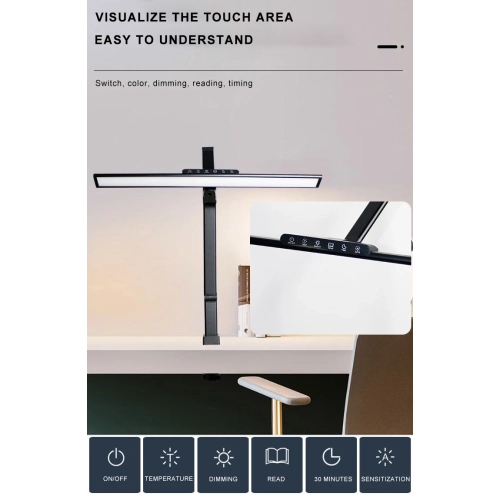 Eye protection LED clip lamp, computer work reading lamp, curved screen fill light display clip lamp, eye protection children's desk lamp,