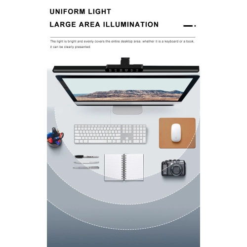 Eye protection LED clip lamp, computer work reading lamp, curved screen fill light display clip lamp, eye protection children's desk lamp,