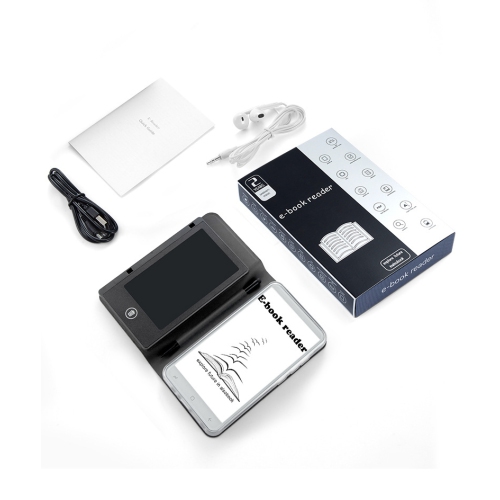 Lecteur électronique à écran tactile, écran de protection oculaire de 5&nbsp;po, lecteur de livres numériques portatif avec étui protecteur -
