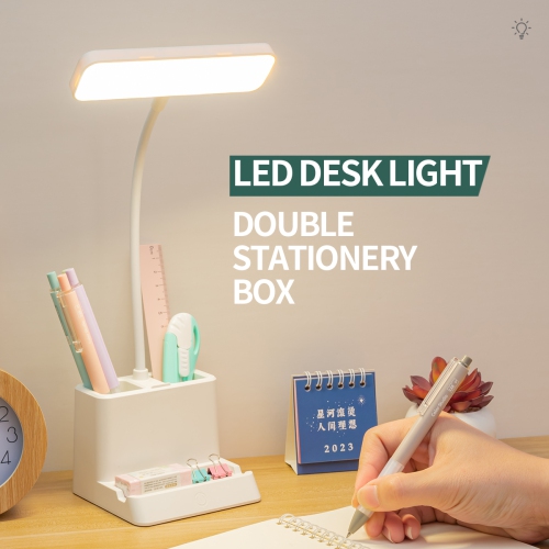 LED multi-function mobile phone holder, pen holder study children student dormitory eye protection reading study lamp desktop desk lamp with pen