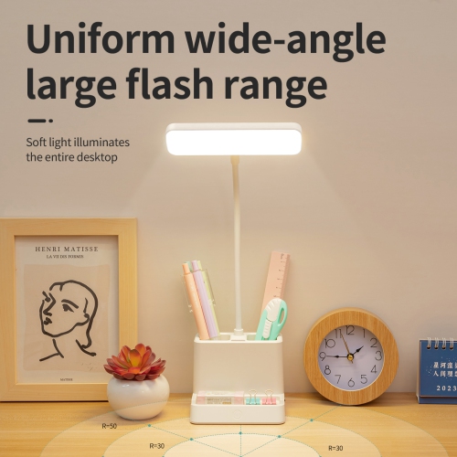 LED multi-function mobile phone holder, pen holder study children student dormitory eye protection reading study lamp desktop desk lamp with pen