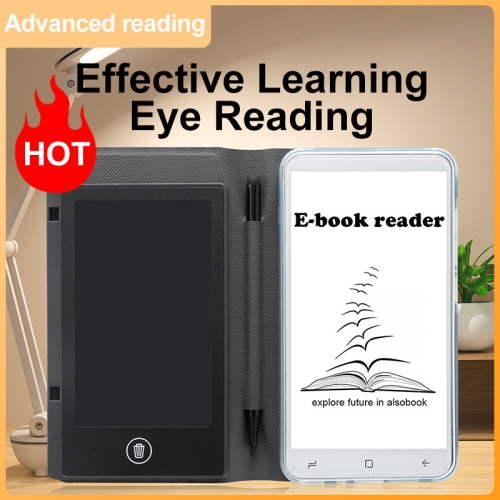 Lecteur électronique à écran tactile, écran 5&nbsp;po avec protection oculaire, lecteur électronique portatif avec étui protecteur - 1G + 8&nbsp;Go