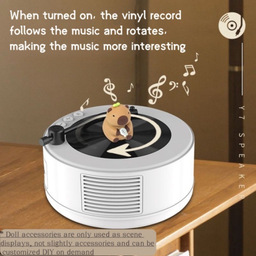 Retro Bluetooth speaker high-end small speaker practical creative birthday gift hot selling smart speaker smart home multi-function wireless, support