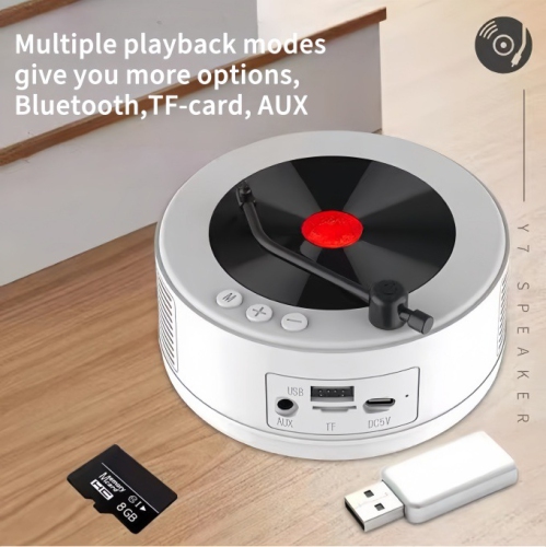 Retro Bluetooth speaker high-end small speaker practical creative birthday gift hot selling smart speaker smart home multi-function wireless, support