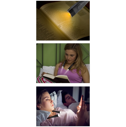 Bedroom USB reading light neck lamp led universal hose adjustable eye protection neck lamp outdoor night running lighting - gray