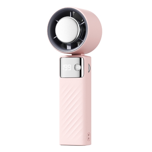 Portable handheld turbo fan, 1-199 wind speed adjustment, LED display,JF132 Ice Compress Elegant Pink [Ultra-high speed 199 gears + digital display +