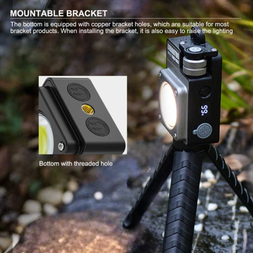 New LED camping light USB charging outdoor multi-function magnetic multi-light source COB work maintenance light super long battery life