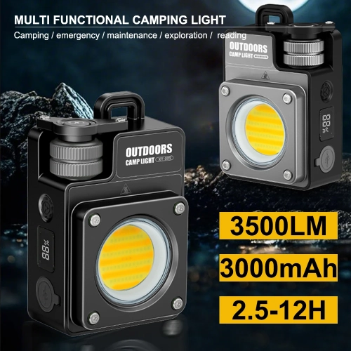 New LED camping light USB charging outdoor multi-function magnetic multi-light source COB work maintenance light super long battery life